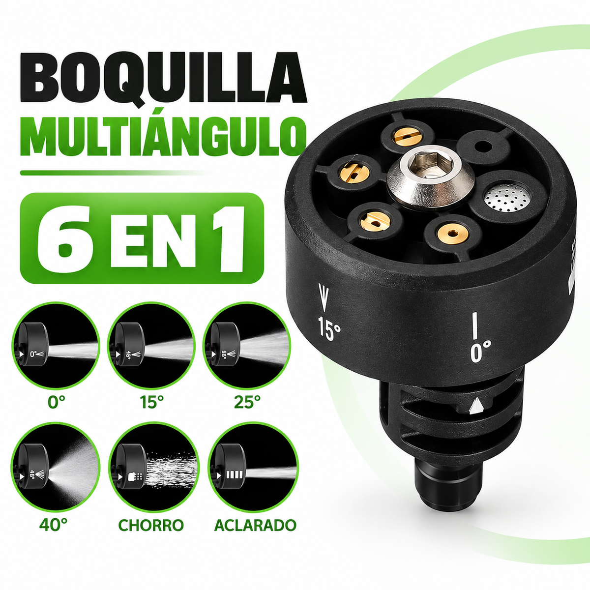 Boquilla 6 en 1 para Pistola Alta Presión